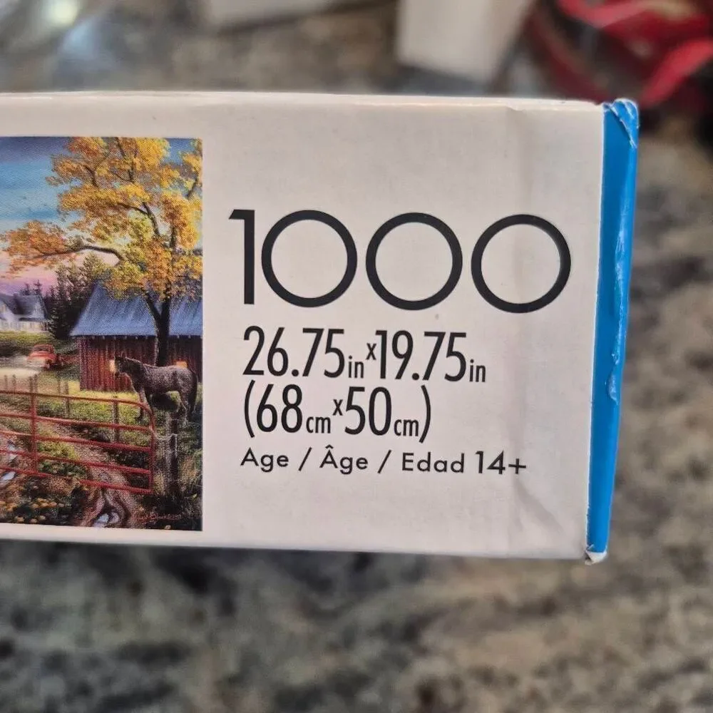 Buffalo Games Chuck Black The Western Lifestyle 1000 pc Jigsaw Puzzle USED